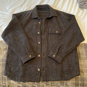 Abercrombie & Fitch Heavyweight Flannel Shirt Jacket